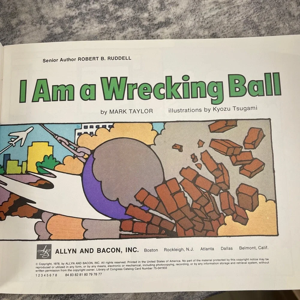 I Am a Wrecking Ball Softcover Book 1978‎ Pathfinder Level 3 Allyn and Bacon